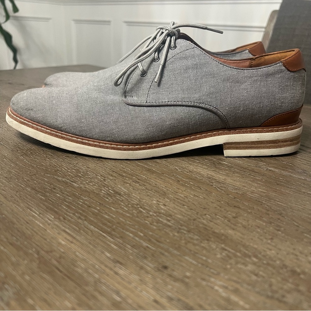 Florsheim Men's Highland Gray Oxford Plain Toe Lace Up Dress Shoes Size 11 - Picture 6 of 12